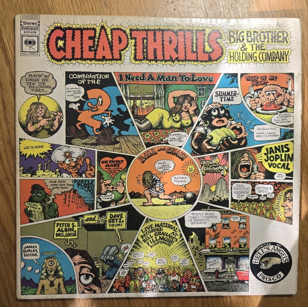CJanis Joplin  Cheap Thrills Vinyl Record 1st Issue